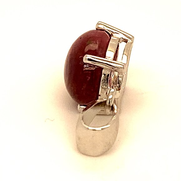 Rubellite 6.60ct Platinum Finish Silver Pendant - Picture 7 of 7